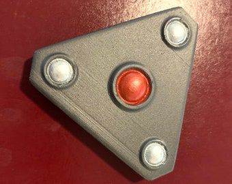 Black Triangle UFO Small Model (3D printed in PLA and painted)
