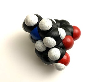 Morphine Space-Filling Molecular Model (3D printed in PLA and painted)