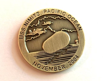 USS Nimitz Tic Tac UAP Incident Coin (Antique Bronze Tone)