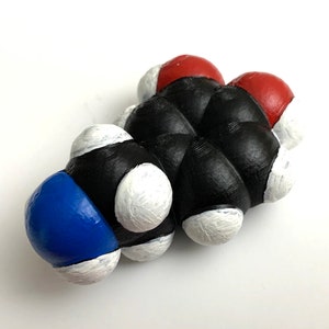 Dopamine Space-Filling Molecular Model (3D printed in PLA and painted)