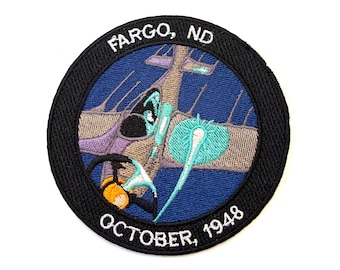 Gorman Dogfight with a UFO over Fargo, ND Iron-On Patch