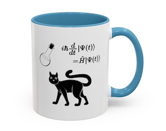 Schrodinger's Cat Physics Coffee 11 oz Ceramic Mug