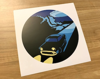 Betty & Barney Hill UFO Abduction 10"x10" Art Print