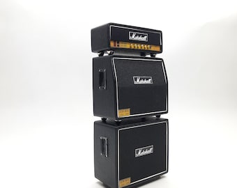 Amplificador en miniatura marshalll 3 head cabinet para accesorios figura de acción 1/12