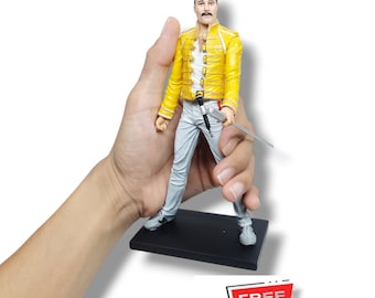 Figura de acción de Freddie Mercury: Magic Tour de 1986, estatua de resina a escala 1/12