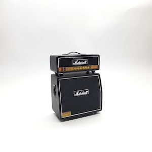 Miniature amplifier marshallll 2 head cabinet for accecories action figure 1/12