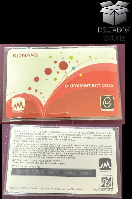 KONAMI E-amusement Pass Amusement IC Card - Etsy