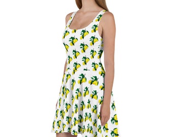 Lemon Skater Dress