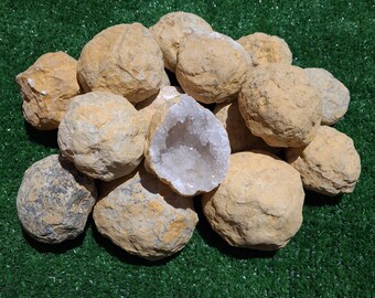 Break Your Own Geode | Unopened Moroccan Geodes | Raw Crystal Nodules | DIY Rock Discovery | Mystery Natural Stone Gift