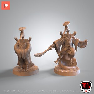 Crane Sages by Mojibake | Fantasy Realms Unleashed | Painted |