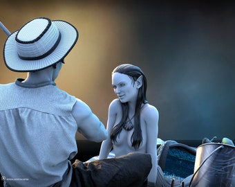 Serena and the Fisherman | Ritual Casting | Painted |