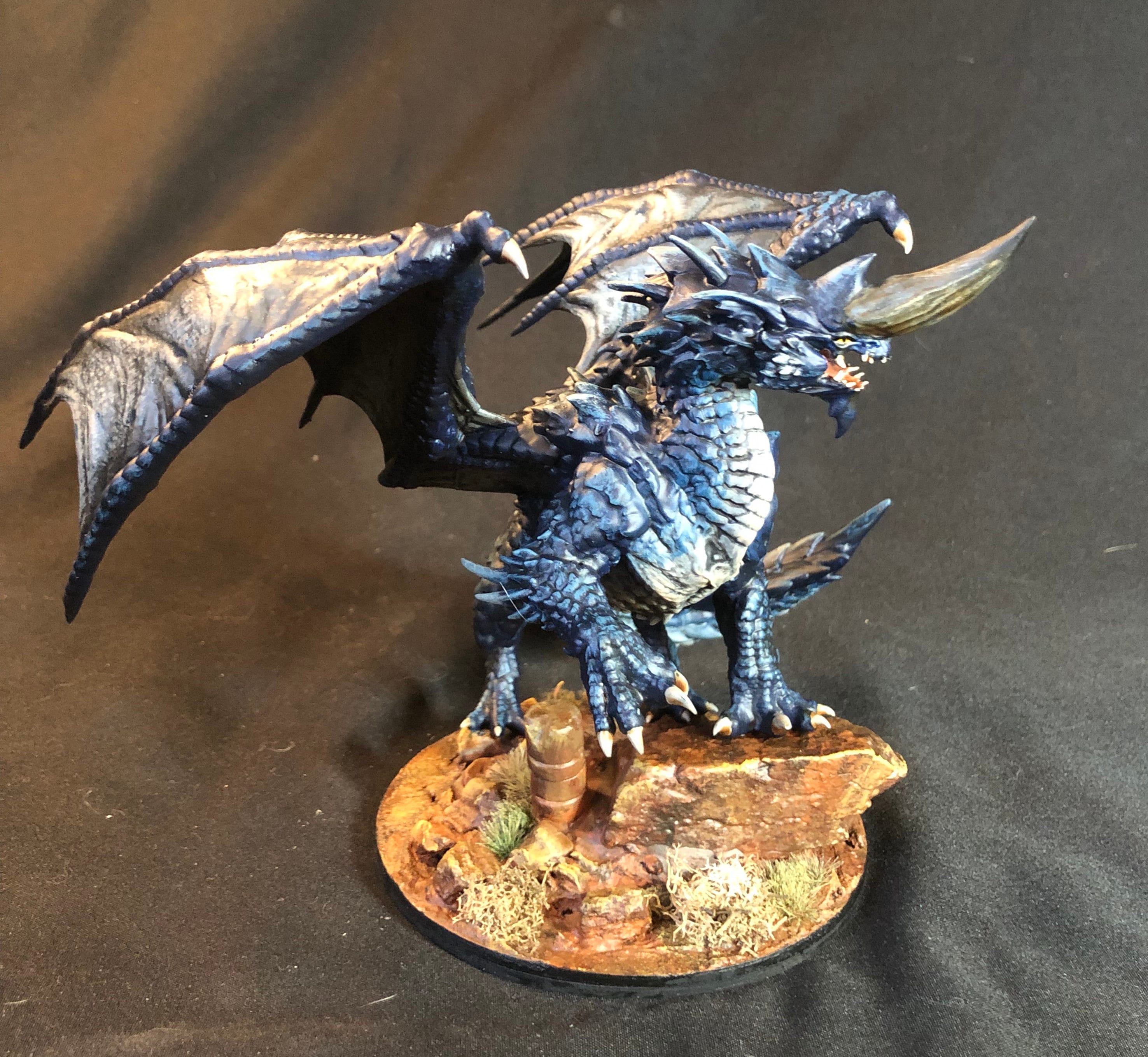 Blue Dragon by Lord of the Print - Etsy