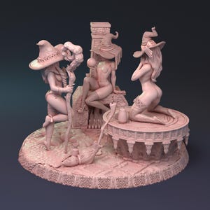 Mysterious Witchcraft of Lionila Diorama by 42 Studios | Serix&#39;s Bag of Holding LLC | Painted |