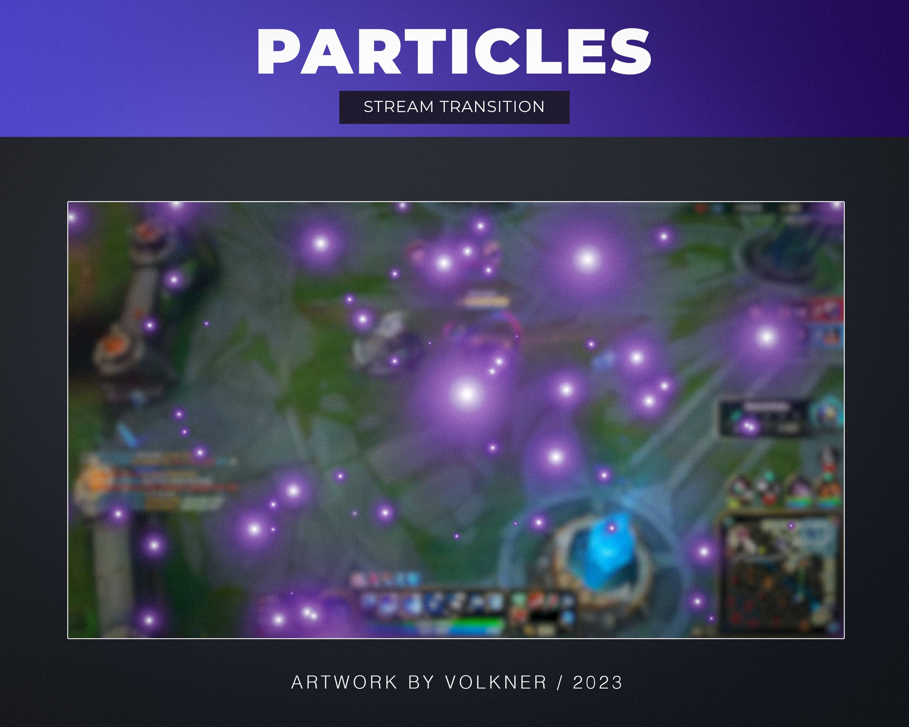 Purple Particles Stream Transition | Vtuber Stinger | Cute Animated ...