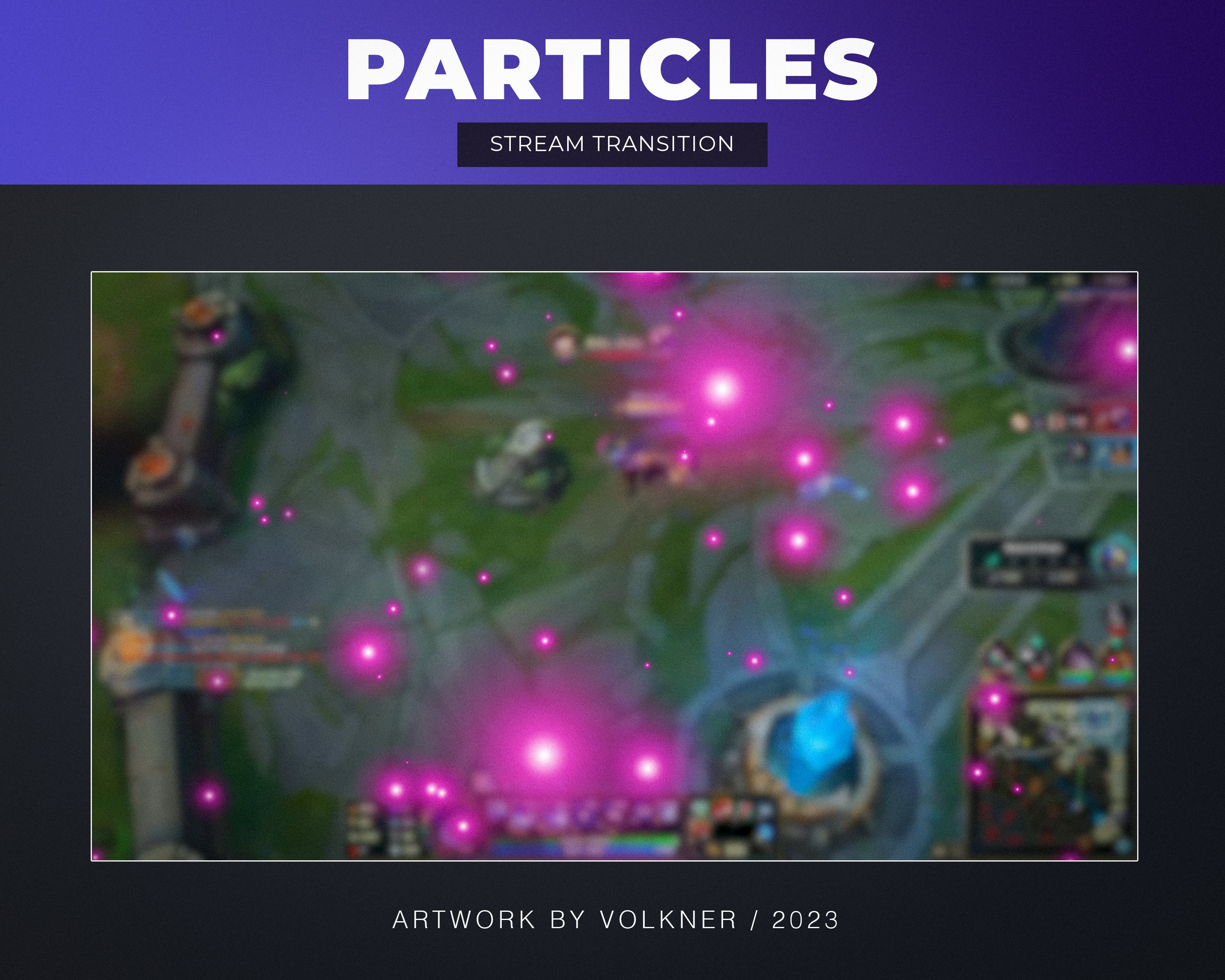 Pink Particles Stream Transition | Vtuber Stinger | Cute Animated Scene ...