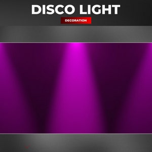 Disco Light Stream Decoration | 3 Pink Transparent Overlays | Loop Animation | Neon | Party | Celebrate | Stream Add-on