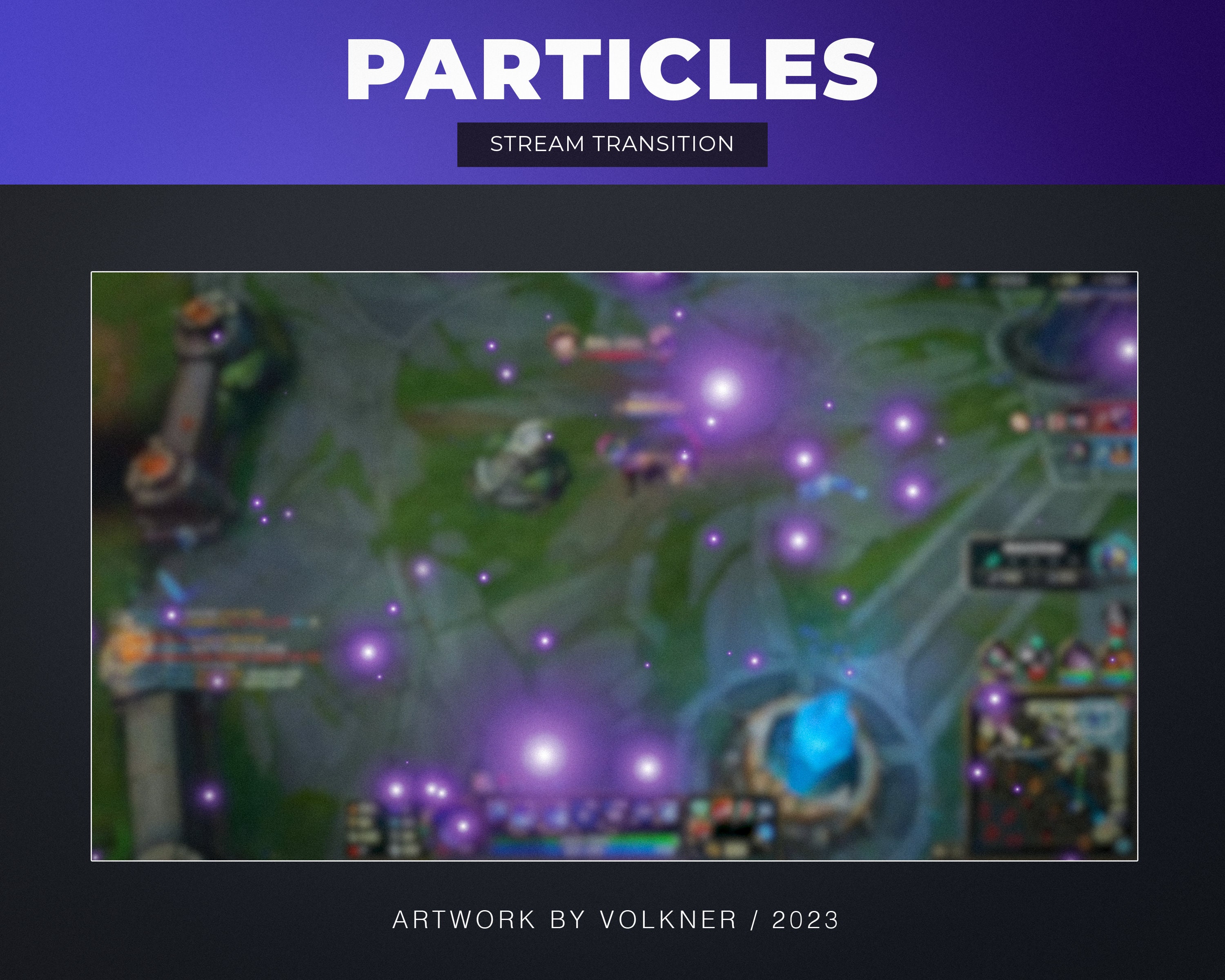 Purple Particles Stream Transition | Vtuber Stinger | Cute Animated ...