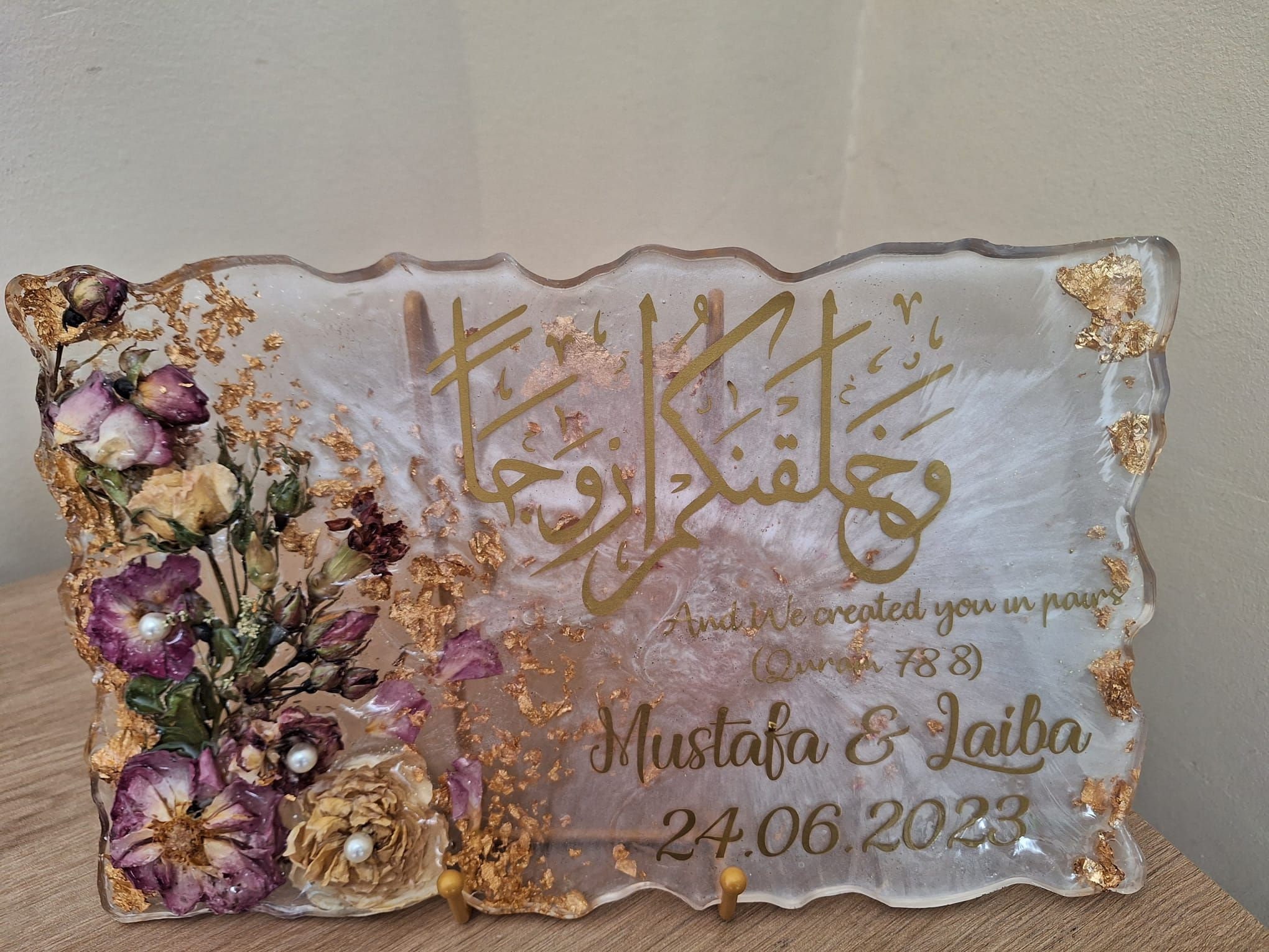 Personalised Resin plaque| Home Decor | Birthday Gift | Customisable Plaque