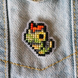 Handmade Caterpie Pin