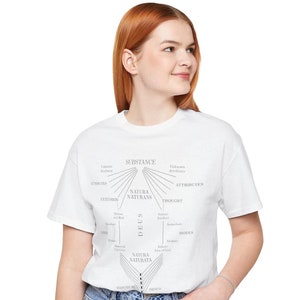 Spinoza God or Nature T-shirt: Deus Sive Natura Philosophy Tee