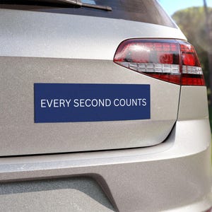 Every Second Counts The Bear Car Magnet