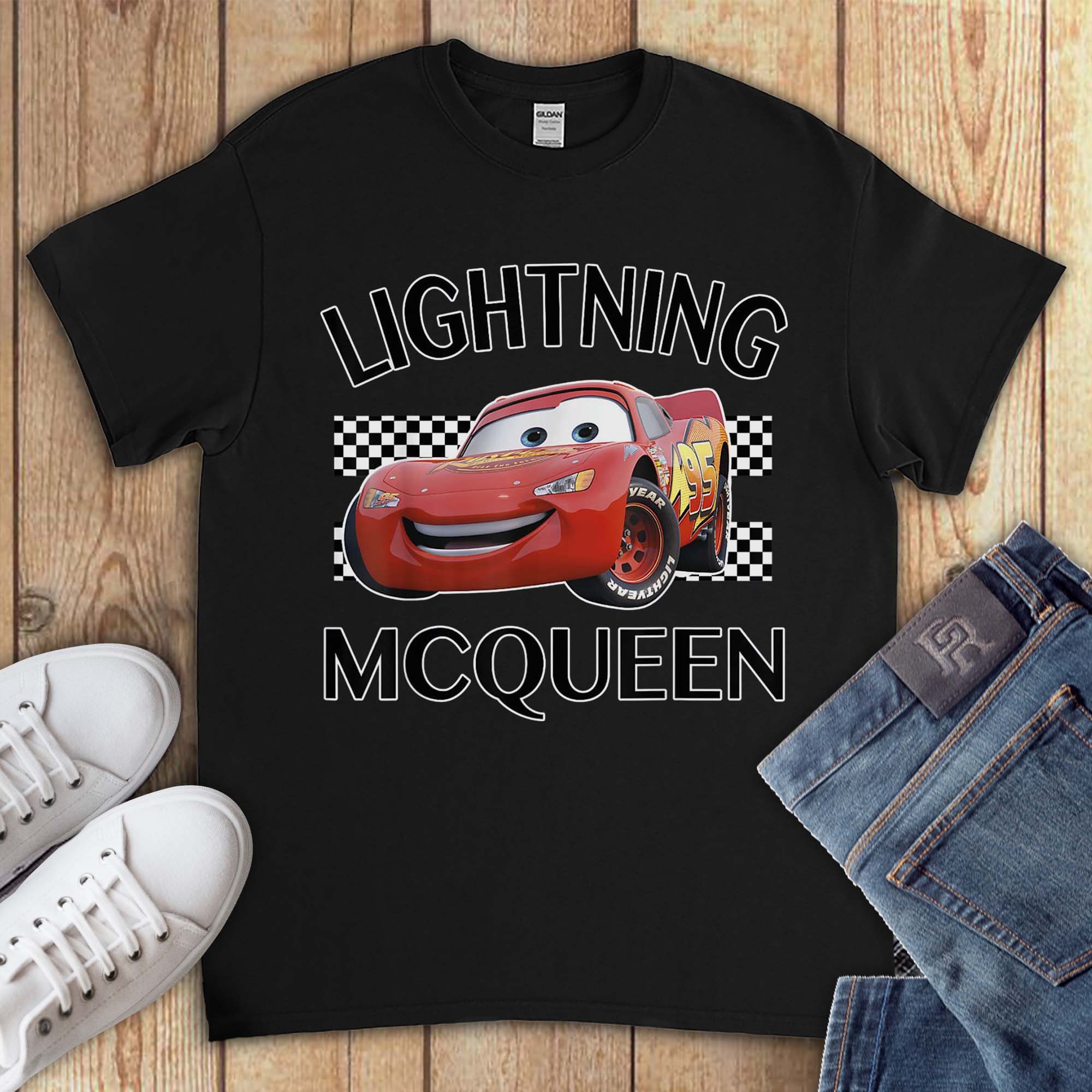 Discover Disney Cars Lightning McQueen Race Car T-Shirt