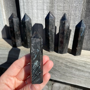 Astrophyllite Quartz Obelisk Point