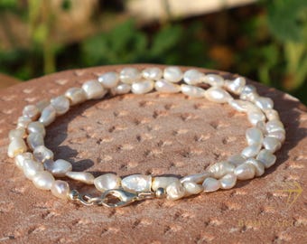 Collana Standing Ovation In Perle Di Acqua Dolce Naturali A 3 Fili E 3 Colori