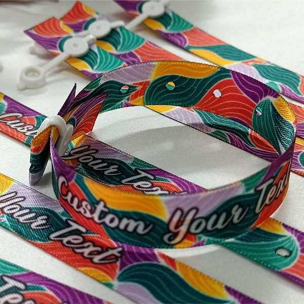 Cloth Wristband , Custom Festival Wristband , Personalized Fabric Wristband , Event Bracalet