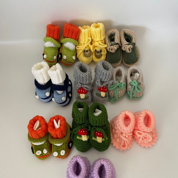 Cute Baby Booties - Soft Cotton Infant Shoes - Newborn Footwear - Adorable Baby Shoes - Perfect Baby Shower Gift