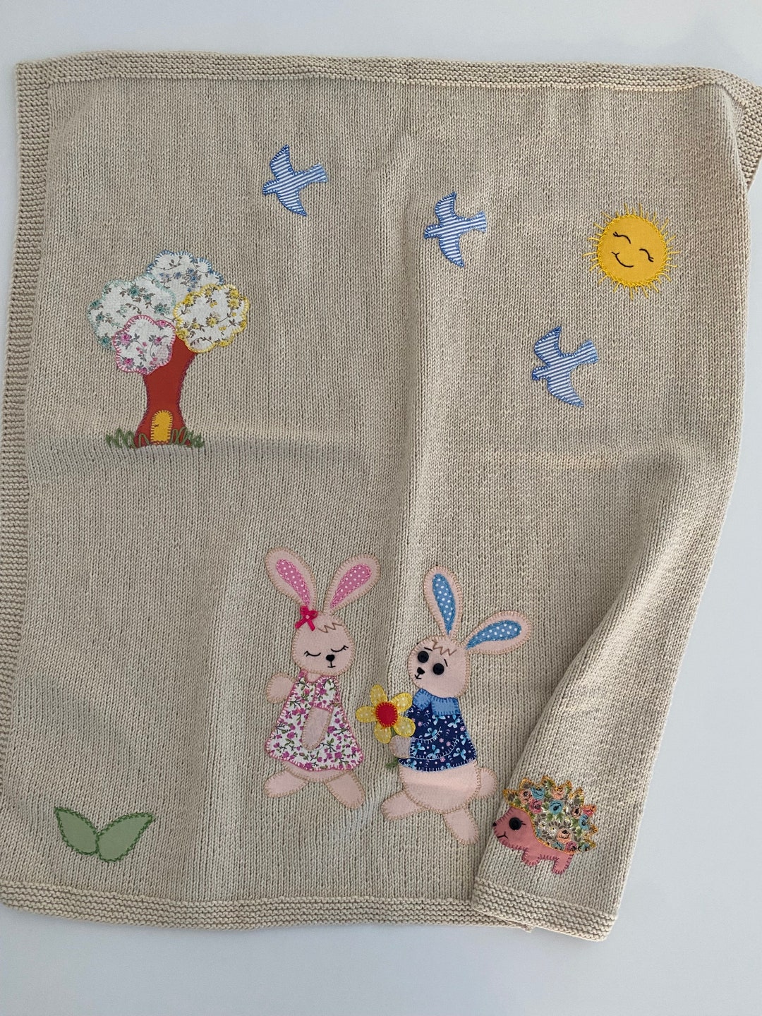 FIRST BABY - Carousel Blanket - Beige main image 0