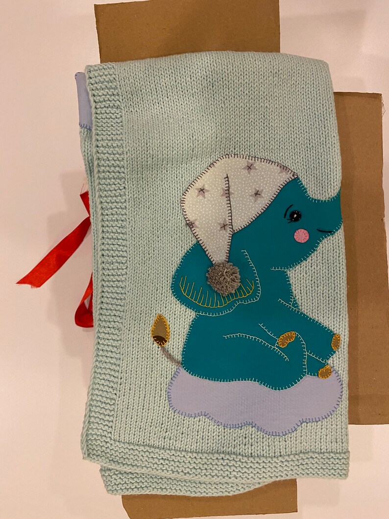 Rylo Light Blue Knitted Blanket