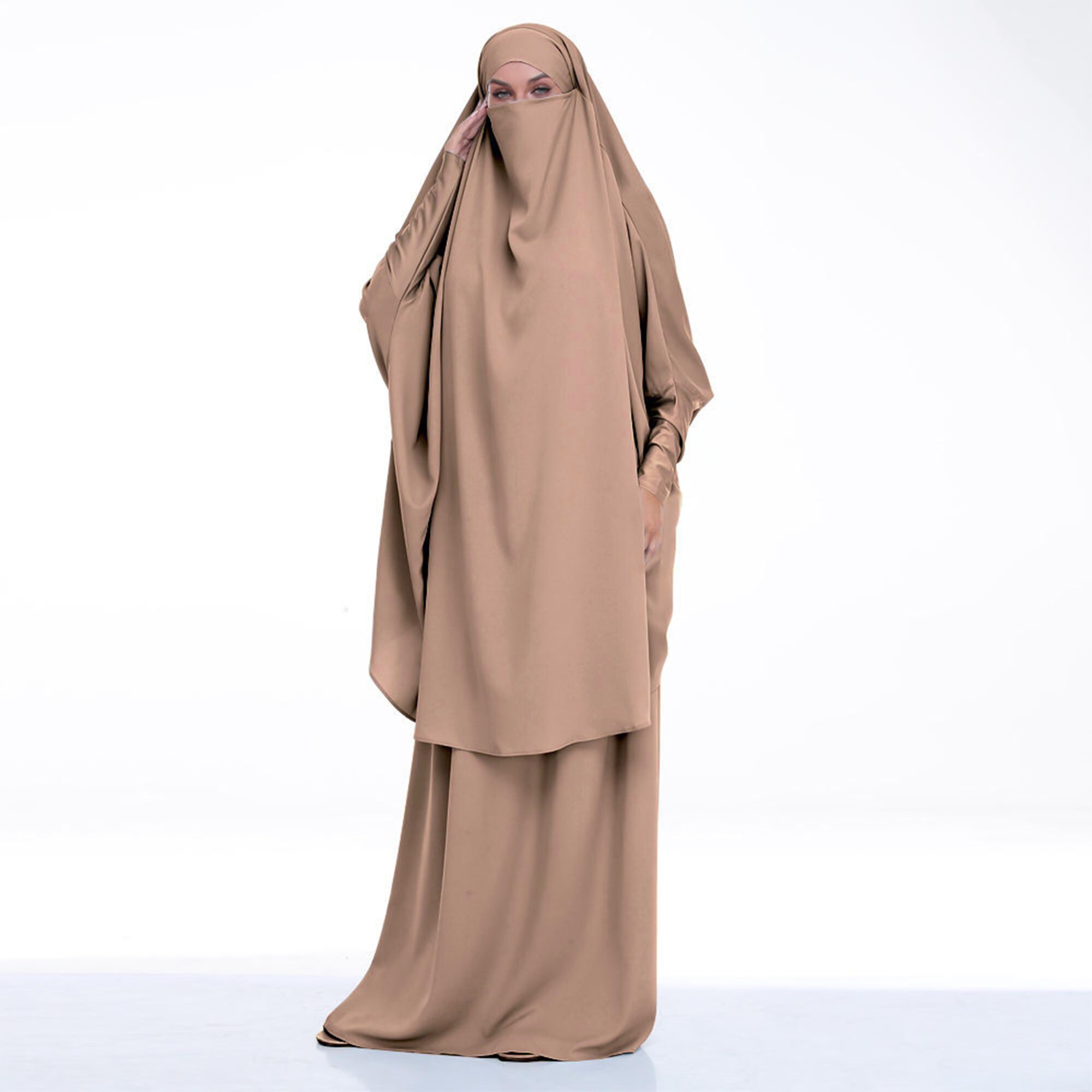 Luxury Two Piece Jilbab With Maxi Skirt Khimar Tie Back Burka 2 Piece Abaya  Hijab Niqab Islamic Gift for Her Niqah Dress Modest Wear - Etsy Israel