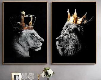 The Lioness Queen an art print by Natalia Nátt P  INPRNT