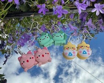 Pok Monsters Inspired Earrings