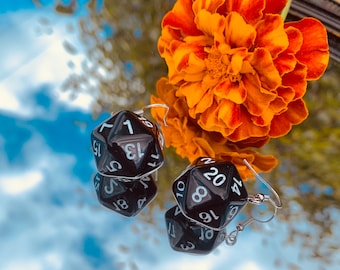 D20 Dice Earrings