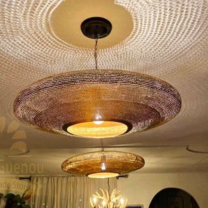 Moroccan Pendant Light, Moroccan lamp shade, Handmade Brass pendant chandelier, Hanging Lamp