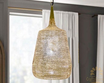 Moroccan lighting style, handmade brass lamp, Hanging Light fixture, Pendant Lighting, brass lamp shade, Moroccan chandelier Pendant Light