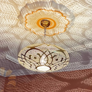 Handmade Brass Pendant Light, Moroccan Lampshades lighting style suspension light, Chandelier Lighting New Home Decor, Hanging Lamp