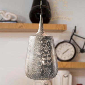 Moroccan Pendant light, suspension light, Hanging Light fixture, ceiling light fixture, Kitchen Pendant Lighting, Copper Pendant Light