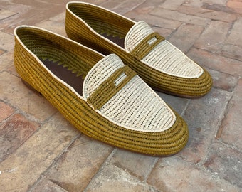 Oxford de rafia para hombre, zapatos de rafia para hombre, mocasines de rafia para hombre, zapatos de boda oxford, mocasines de rafia hechos a mano para hombre, zapatos de boda para hombre
