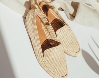 Handmade raffia shoes for women, Raffia shoes women, Raffia shoes for women, loafer shoes raffia, handmade raffia shoes, raffia mules women