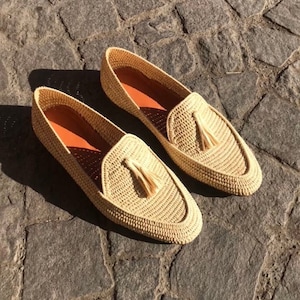 Raffia shoes for men, Moroccan raffia shoes, Raffia shoes for men, handmade loafer raffia for men, vegan loafer raffia, wedding raffia shoes
