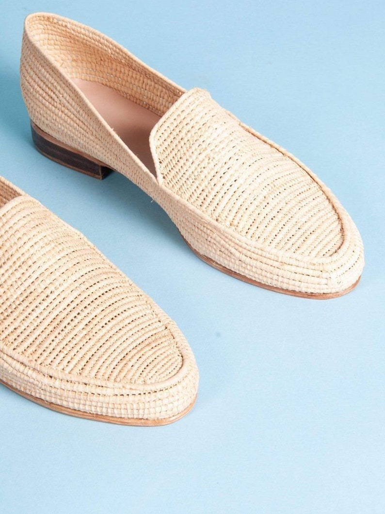 Handmade raffia shoes for women, Raffia shoes women, Raffia shoes for women, loafer shoes raffia, handmade raffia shoes, raffia mules women image 3