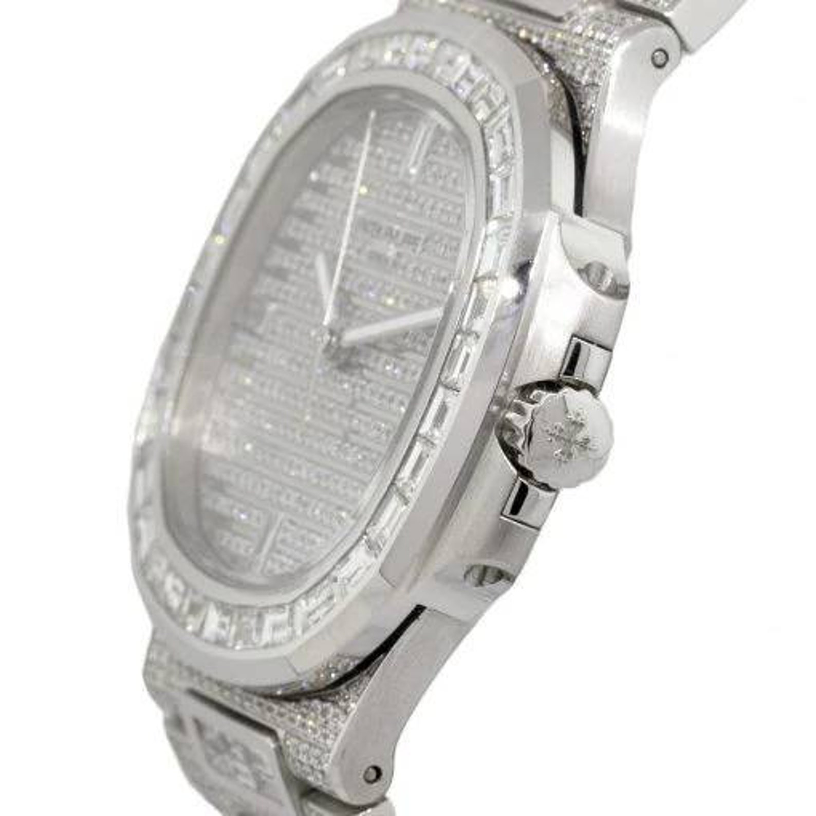 Patek Philippe Geneve Round & Baguette Moissanite Diamond Men Etsy