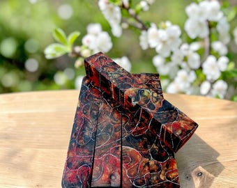 Fire Belly Snake Skin Blank