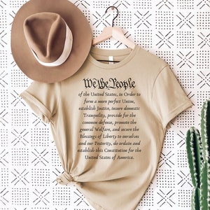 We the People Shirt, Preamble Shirt Patriotic T-shirt Constitution Tee 4th of July Shirt Independence Day America Shirt US Constitution