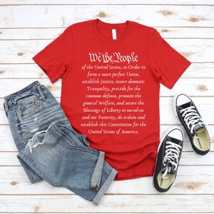 Patriotic Shirt, Preamble Shirt, We the People, Constitution, 4th of July Shirt, Independence Day, America Shirt. Merica, US Constitution