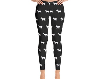 Goat Yoga Leggings, Goat Yoga Pants, Crazy Goat Lady, Goat Lover Gift, Homesteading Gift, Goat Clothing, Yoga Leggings, Farm Animal Leggings