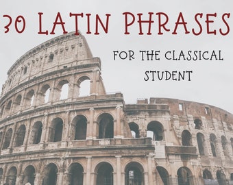 Latin Phrases, Latin Teacher, Latin Language, Classical Education, Classical Conversations Challenge Director, Homeschool Download pdf File